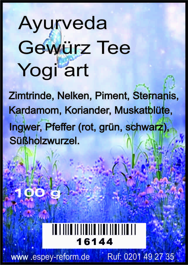 Espey Reform &amp; Naturkost - Ajurveda Gewürz Tee Jogi art 100 g